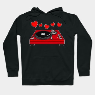 Valentines DJ Music Producer Wedding Musician Hoodie